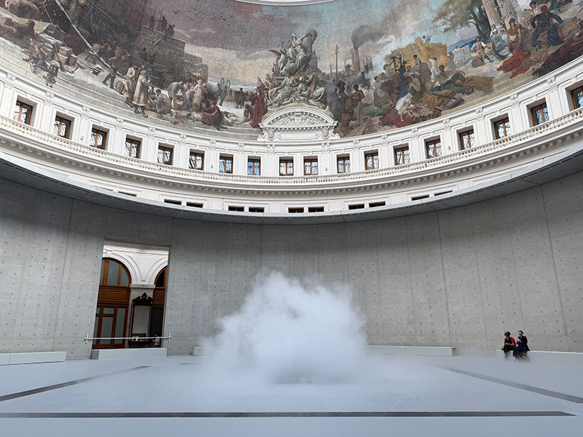 living fog cloud by fujiko nakaya fills tadao ando's rotunda at paris's bourse de commerce - 1