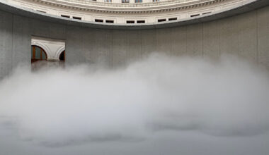 living fog cloud by fujiko nakaya fills bourse de commerce in paris
