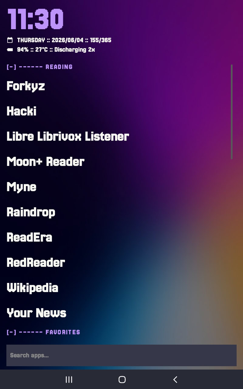 mako android launcher screenshot 2
