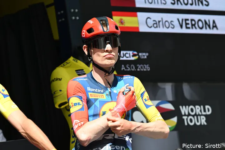 Mattias Skjelmose ahead of stage 1 at the 2026 Tour Auvergne-Rhône-Alpes