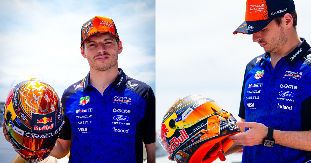 Max Verstappen unveils new look as Red Bull return home