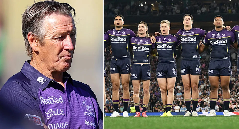 Lazarus Vaalepu, pictured here in the 2024 grand final for Melbourne Storm.
