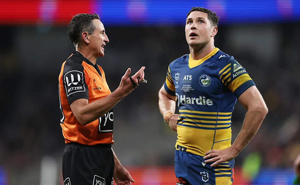 Mitch Moses during the Eels' loss to Souths.