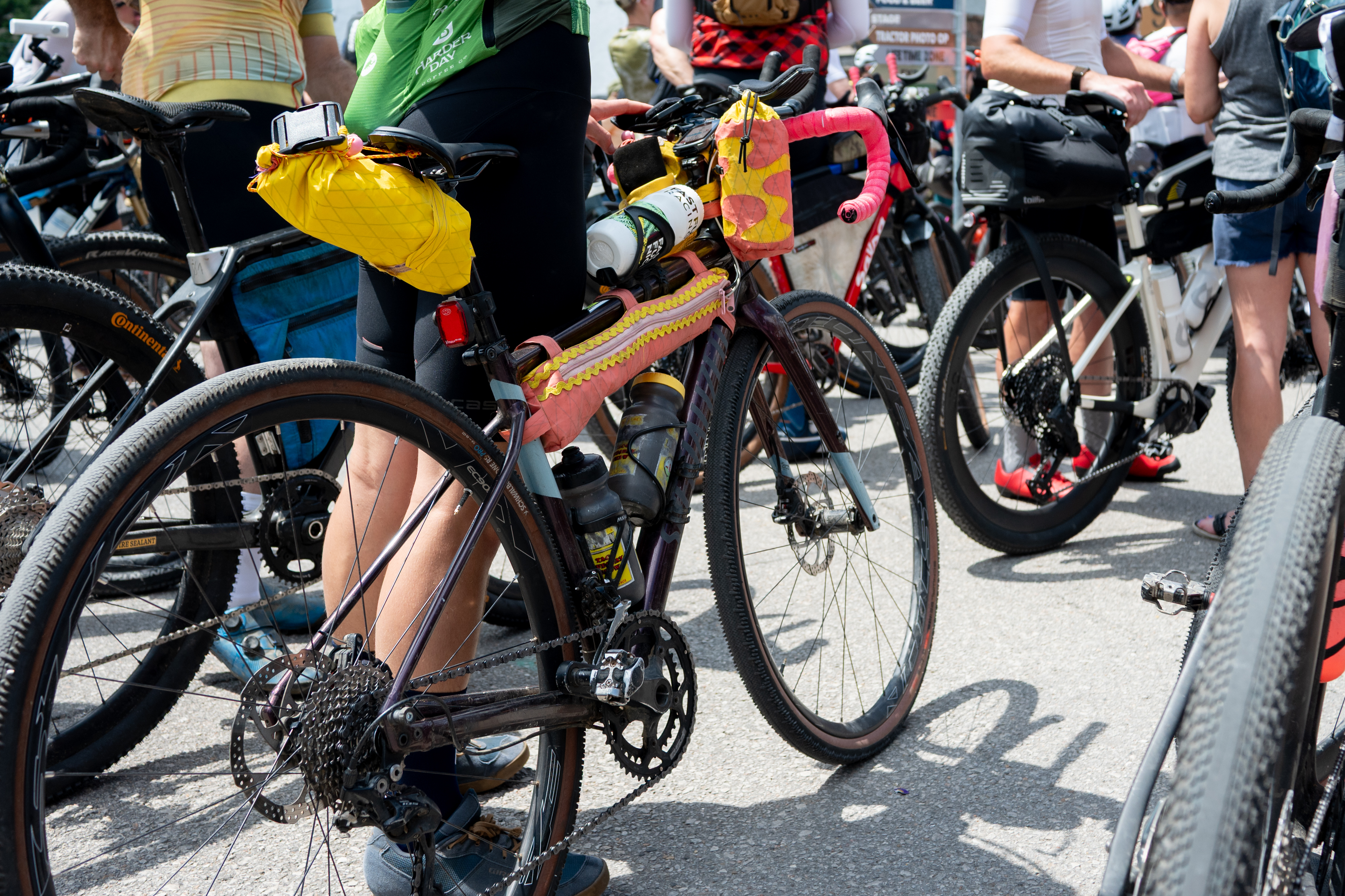Photos of the tech found at the Unbound Gravel Expo