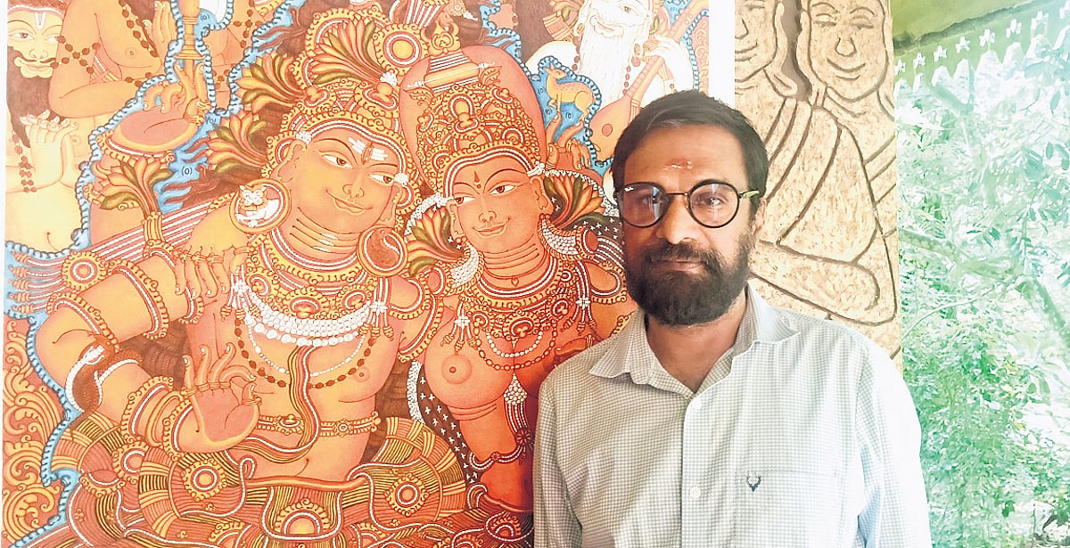 As Kerala mural artist and tutor, nature and tradition continue to colour Ajith’s craft