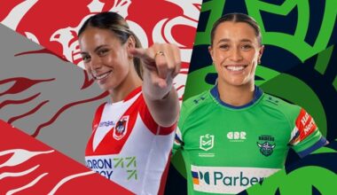 NRLW 2026, St George Illawarra Dragons, Canberra Raiders, round 1, match preview, team lists, injuries, updates