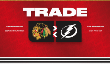 RELEASE: Blackhawks Trade Jack Pridham to Tampa Bay Lightning