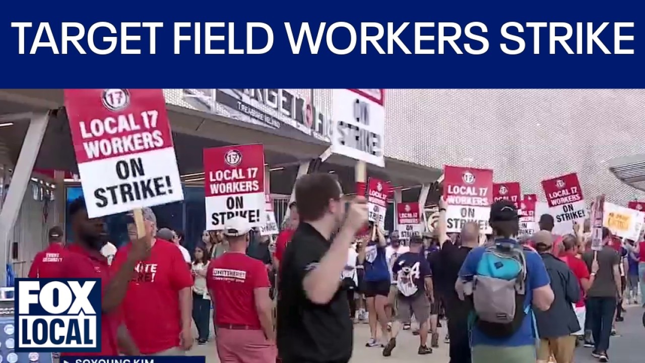Target Field concessions workers hit picket lines over wages, insurance