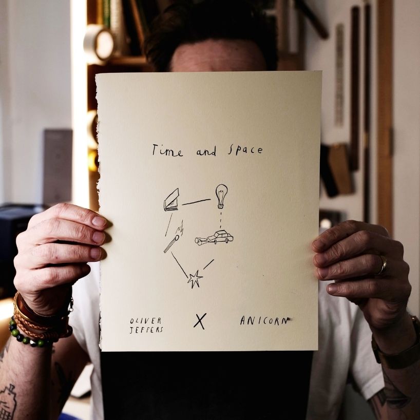 oliver jeffers x anicorn time and space watch 10