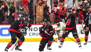 Jarvis scores in OT, Hurricanes top Golden Knights in Game 2 to even Cup Final