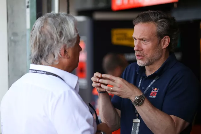 Paolo Campinoti, CEO of Pramac Racing, Gottfried Neumeister the CEO of KTM