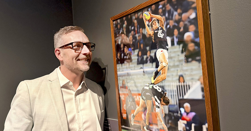 Photographer Michael Willson captures unique perspective of AFL football