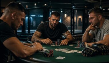 mma fighters, poker