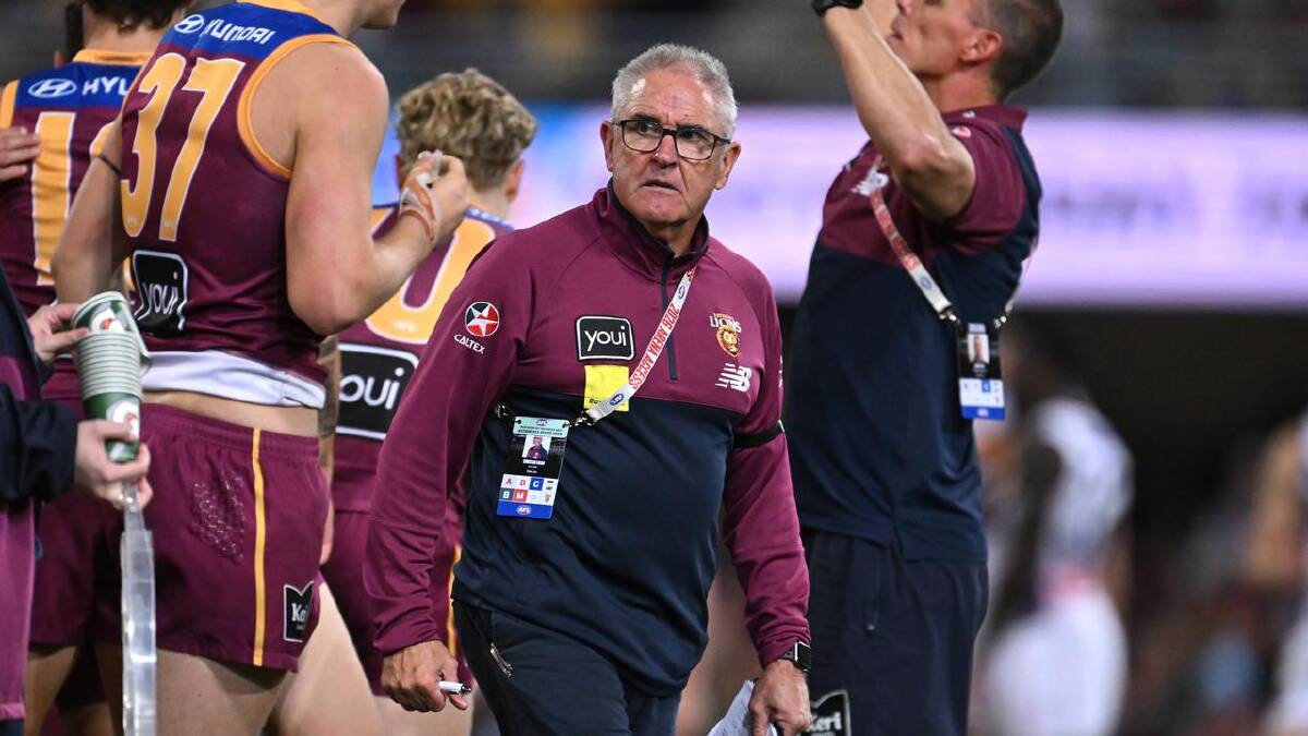 The Brisbane Lions have lost three in a row, putting their premiership defence in jeopardy. (Dave Hunt/AAP PHOTOS)