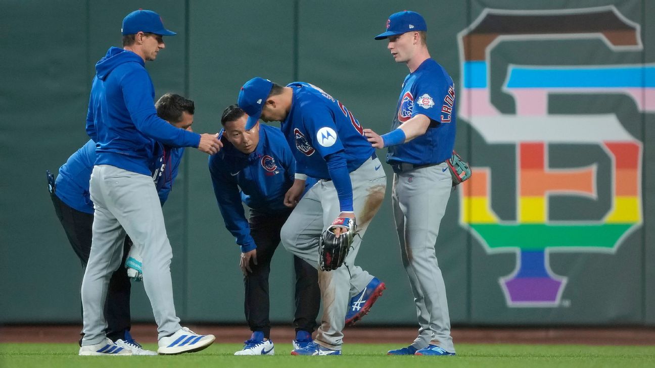 Seiya Suzuki exits Chicago Cubs' win with knee discomfort