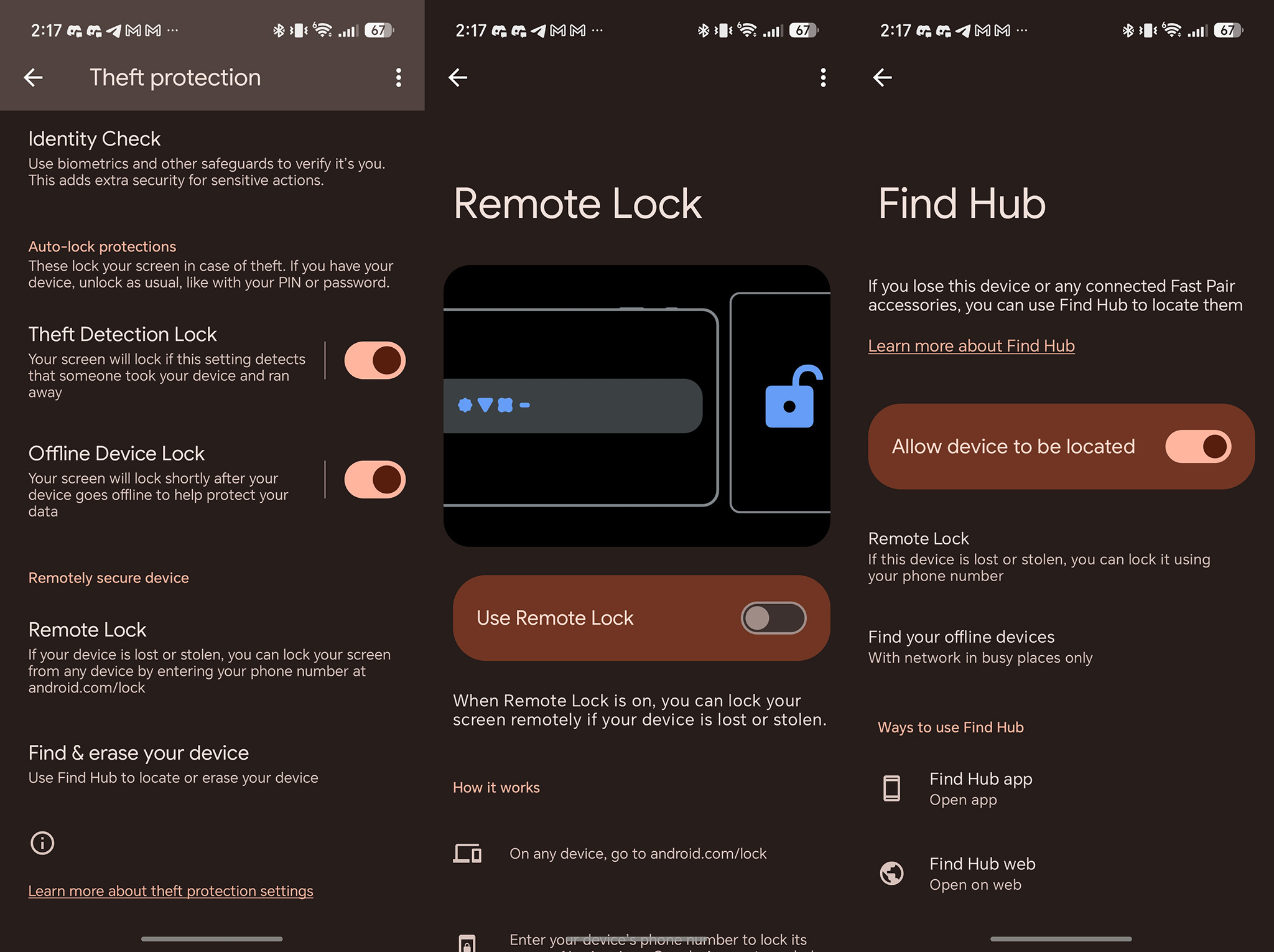 How to enable Theft Protection on Android 16