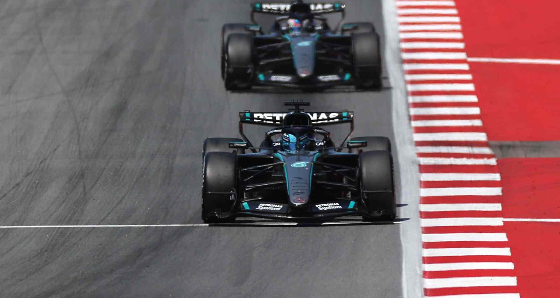 George Russell, Andrea Kimi Antonelli, Mercedes, Circuit de Catalunya, 2026