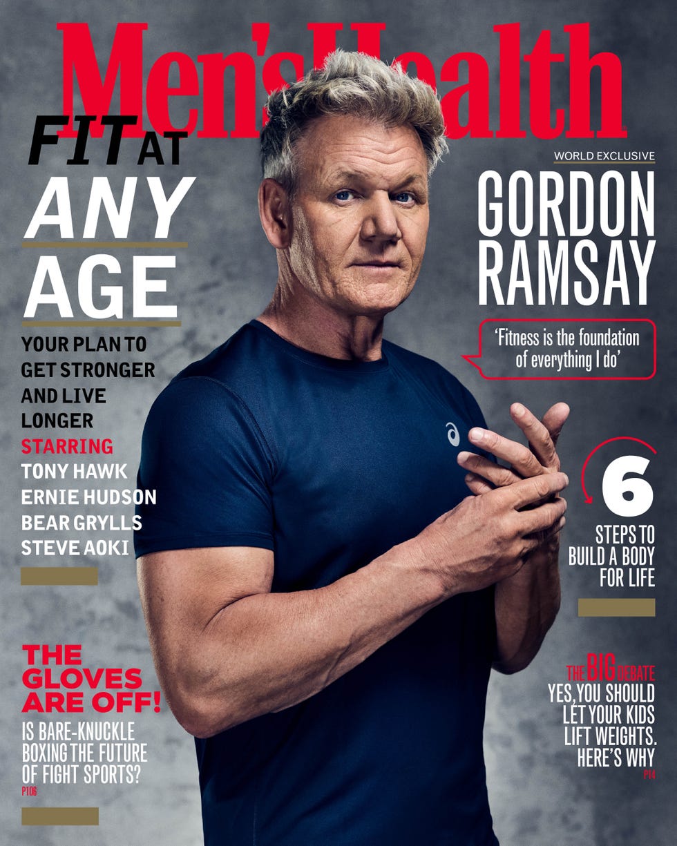 Gordon Ramsay on the front cover of Men's Health magazine gordon ramsay on the front cover of men's health magazine