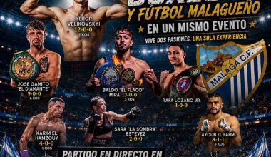 Boxing gala returns to Carranque with seven professional bouts and Malaga CF play-off screening