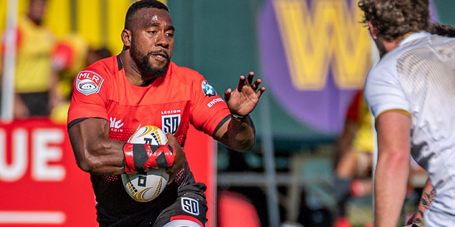 Keni in action in San Diego. Photo X/Twitter