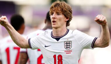 Anthony Gordon scored England's second goal against Costa Rica