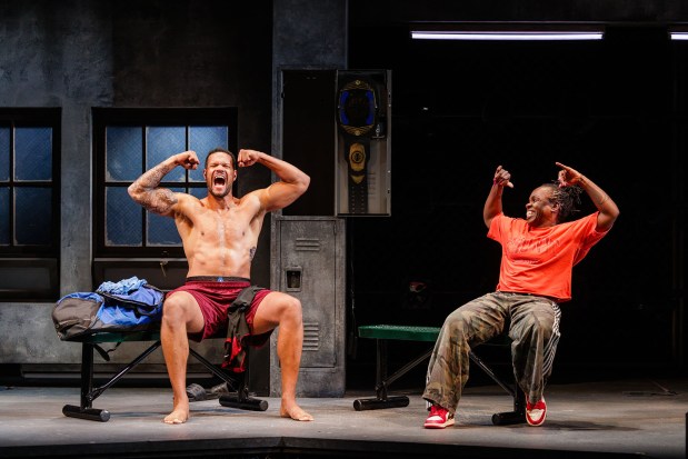 Sullivan Jones, left, and Ngozi Anyanwu in La Jolla Playhouse's "The Monsters." (Rich Soublet II)