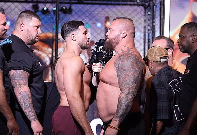 Tommy Fury v Eddie Hall – Weigh In – AO Arena