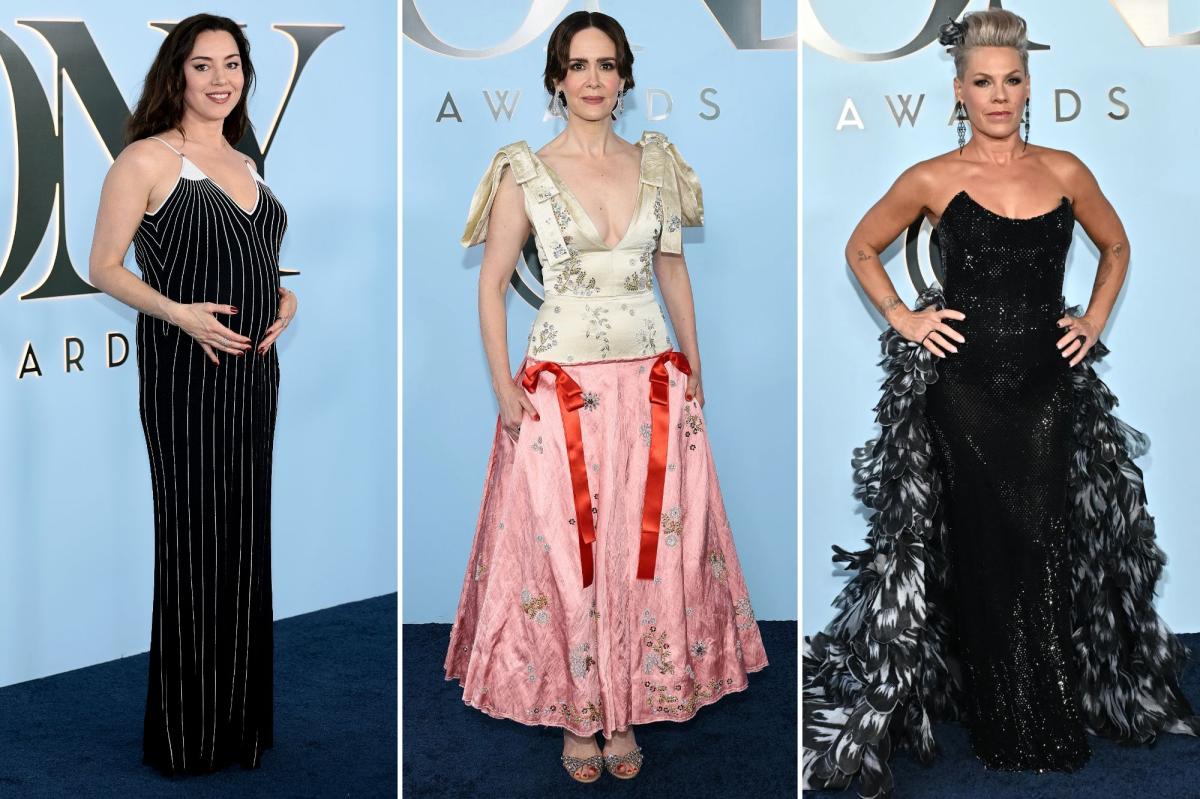 Tony Awards 2026 red carpet live updates: See all the celebrity looks