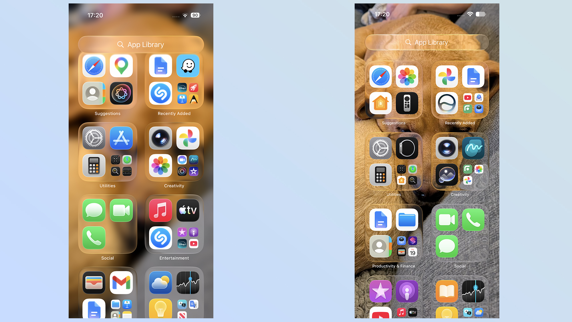 liquid glass comparison ios 27 vs ios 26