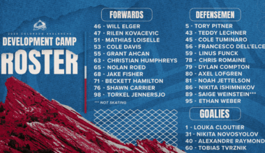 Avalanche Announce 2026 Development Camp Roster
