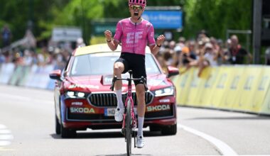 Critérium du Dauphiné: Frenchman Alex Baudin survives solo from early breakaway for biggest win of his career and yellow jersey on stage 1