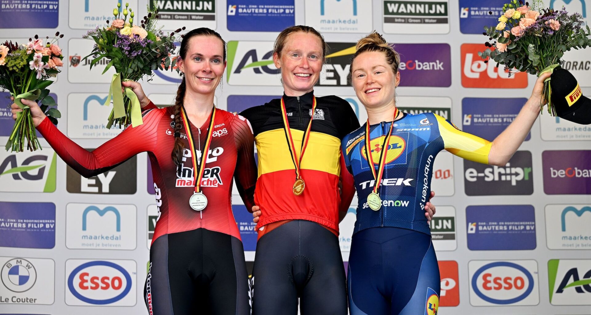 Lotte Claes unseats Lotte Kopecky as the new elite women's time trial title at the Belgian Road National Championships