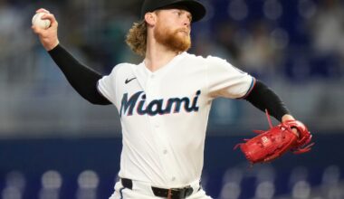 Meyer wins 8th straight decision to start season as Marlins beat Giants 6-3