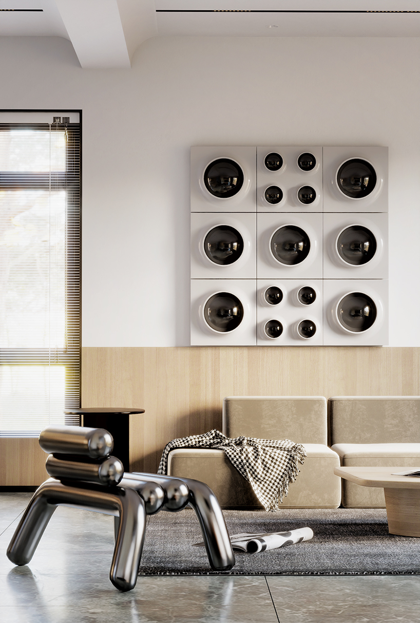 RETROCORE reimagines retro-futurist lighting as modular wall and ceiling compositions - 4