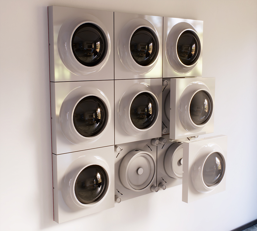 RETROCORE reimagines retro-futurist lighting as modular wall and ceiling compositions - 3