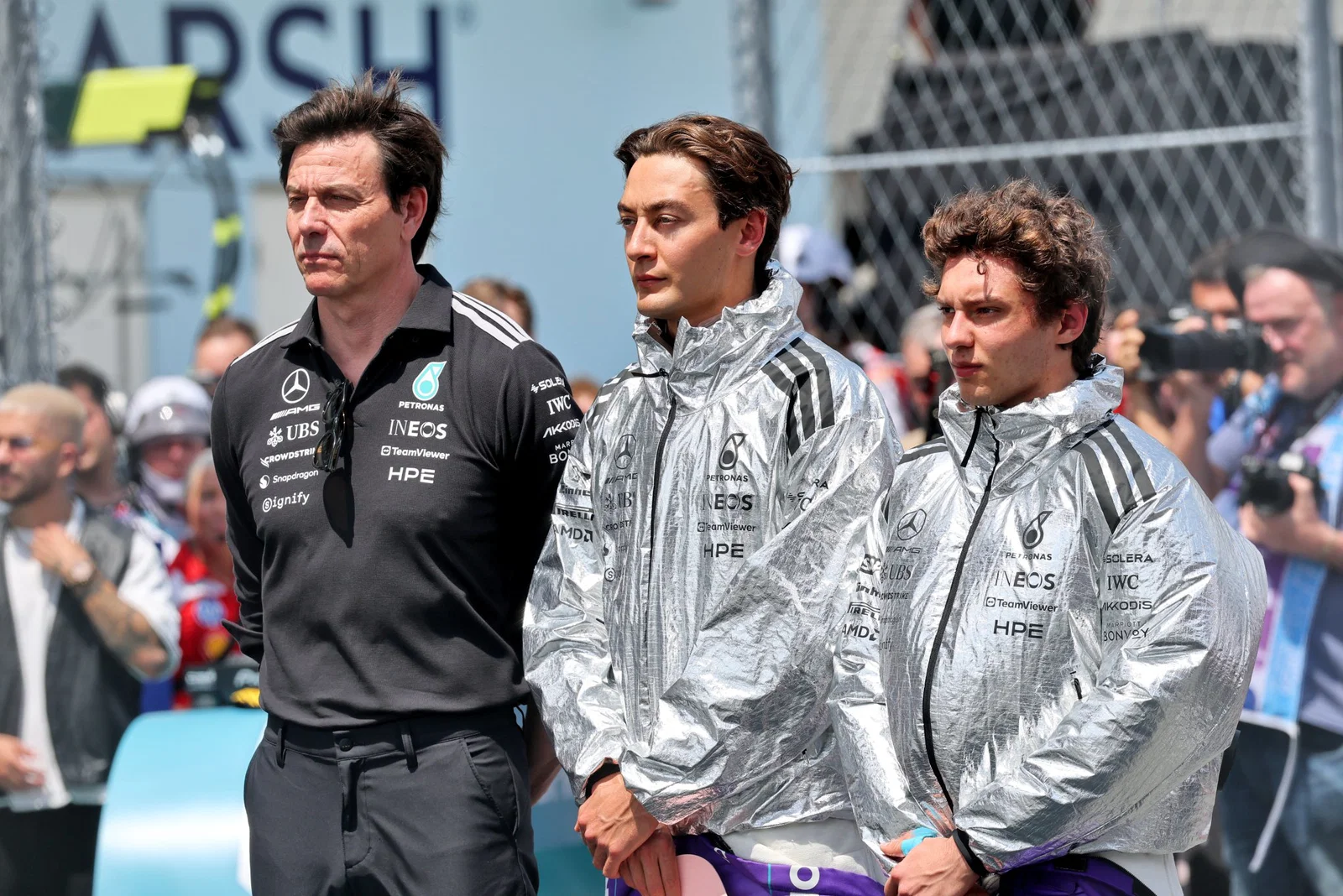 Wolff has confirmed that Antonelli and Russell will remain with Mercedes