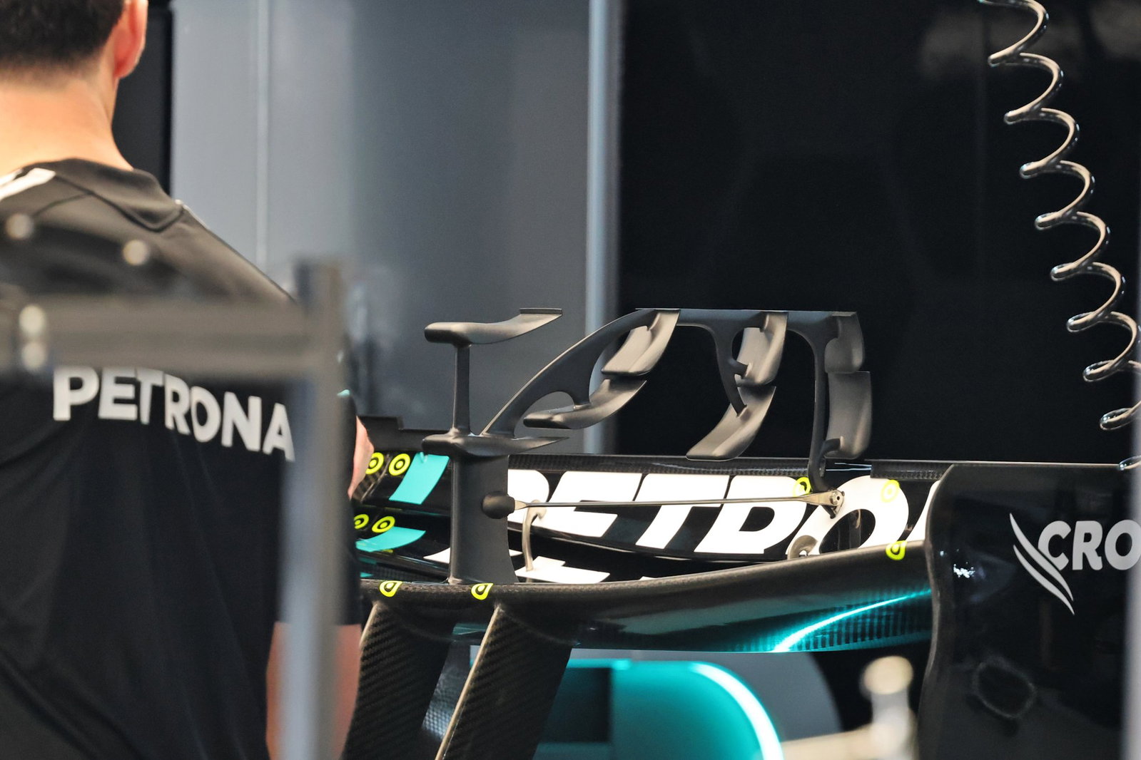 Mercedes has also adopted a radical solution 
