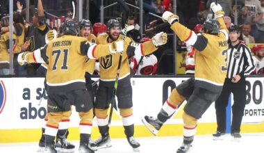 Golden Knights recover for 2OT victory against Hurricanes in Game 3 of Cup Final