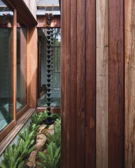 Two courtyards draw light and garden views into Tree House.