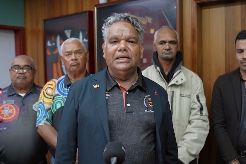 The mayor and councillors of Cherbourg Aboriginal Shire Council in a video