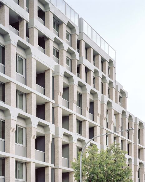 The off-beat facades were inspired by the neoclassical architecture of local and international buildings.