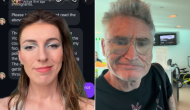 TV host Melanie Bracewell exposes private messages from Dave Hughes after roasting his political tirades