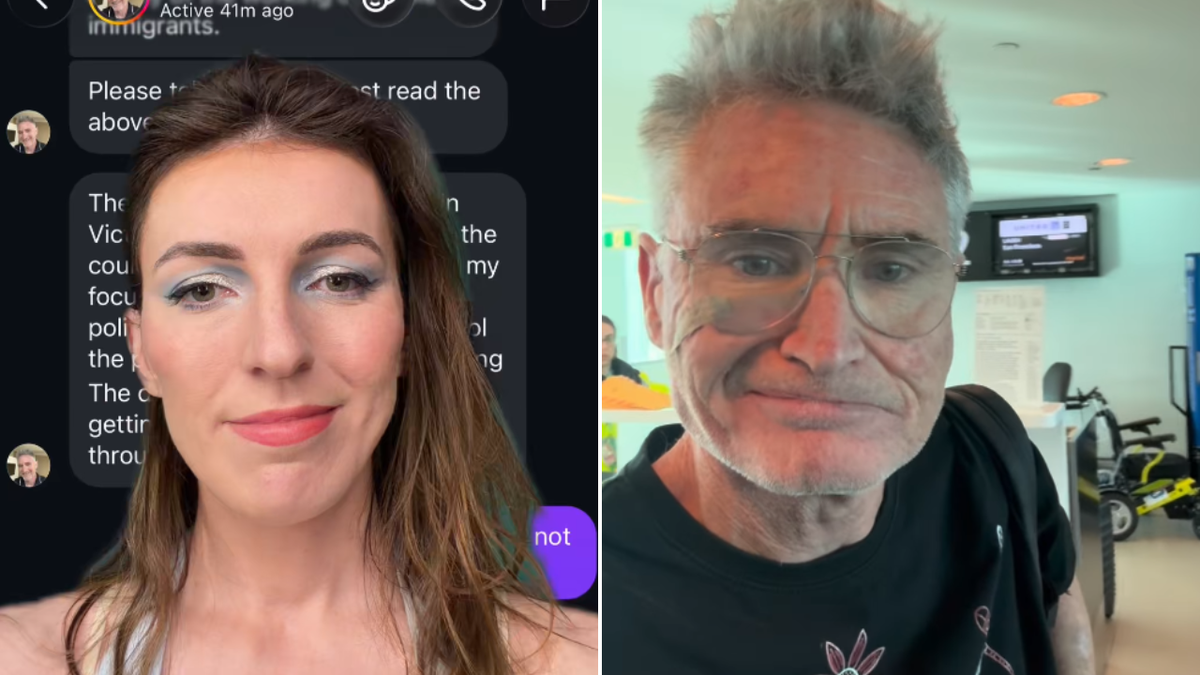 TV host Melanie Bracewell exposes private messages from Dave Hughes after roasting his political tirades