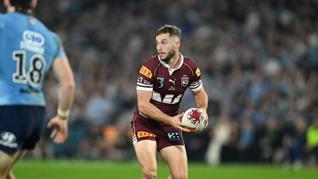 Sam Walker in action for the Queensland Maroons.
