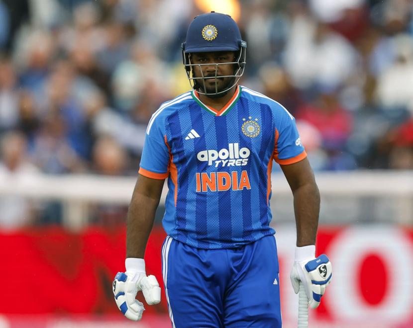 After three failures in a row, Sanju Samson was dropped for the second T20I against England After three failures in a row, Sanju Samson was dropped for the second T20I against England