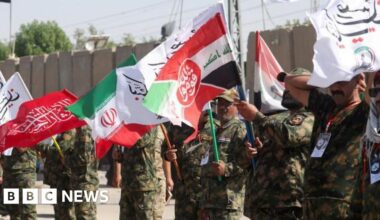 Iran targets military bases as US launches wave of strikes - BBC
