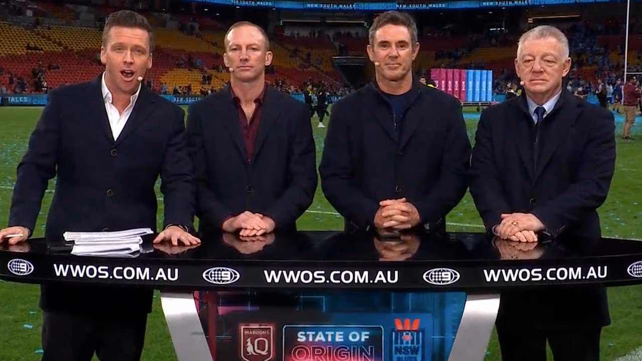 State of Origin III confusion as NSW Blues legend disappears from Channel 9 coverage