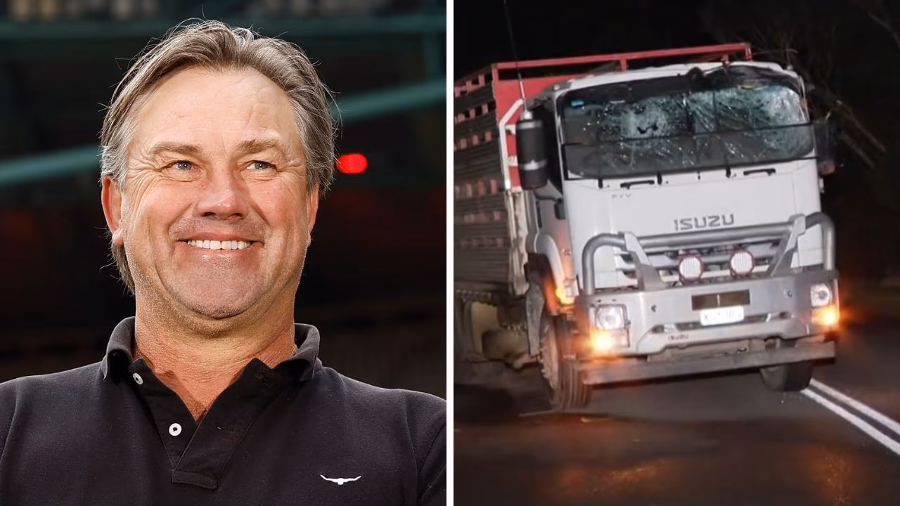 AFL legend Tony Modra leaves hospital after horror truck crash