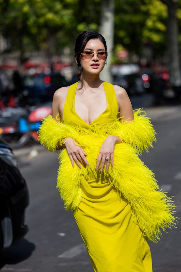 Somrutai Rattanawaraha outside Germanier show at Paris Fashion Week - Haute Couture Fall/Winter 2026/2027 on July 7, 2026 in Paris, France.