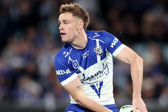 Lachlan Galvin in action for the Bulldogs.